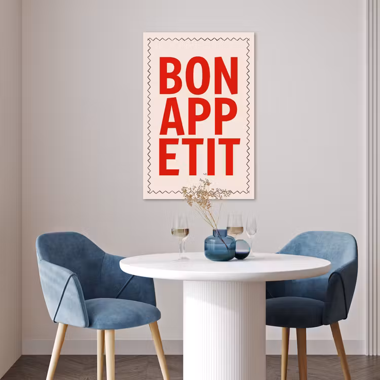 Poster - Blokletters - Rood - Kartelrand — 4