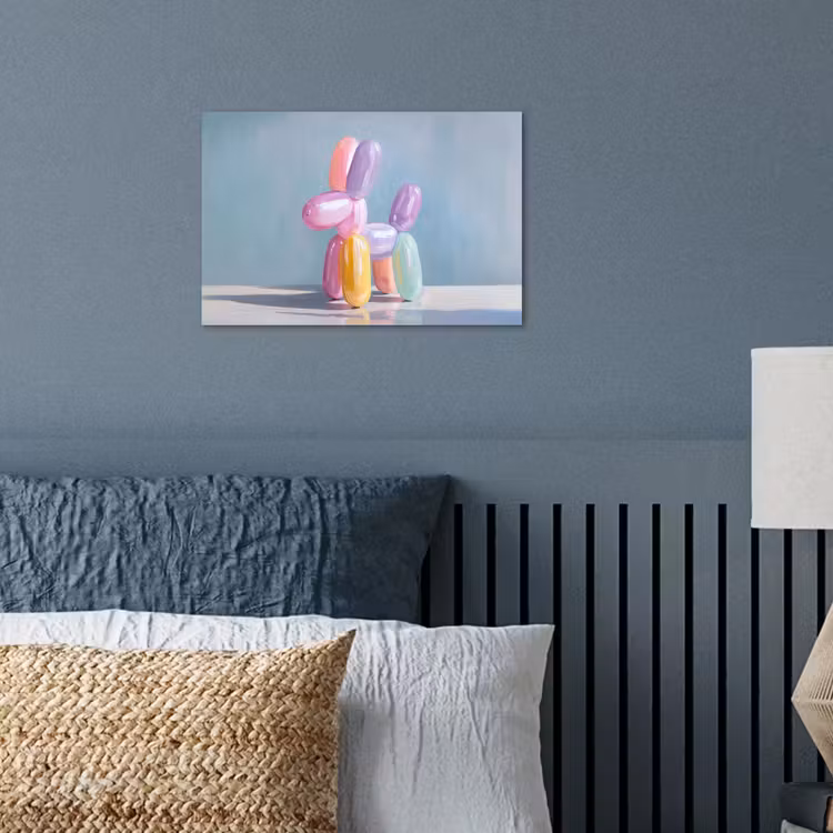Poster - Dier - Ballon - Pasteltinten - Glanzend — 3