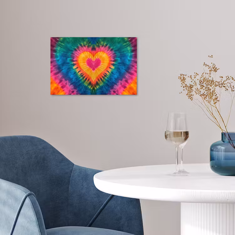 Poster - Hart - Tie Dye - Kleurrijk — 4