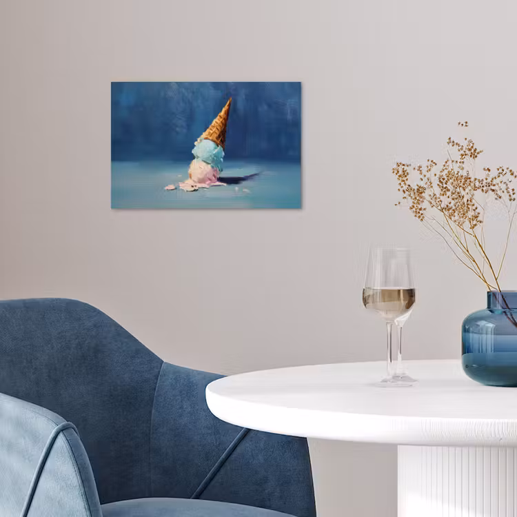 Poster - Ijshoorn - Bolletjes - Smelt - Roze — 4
