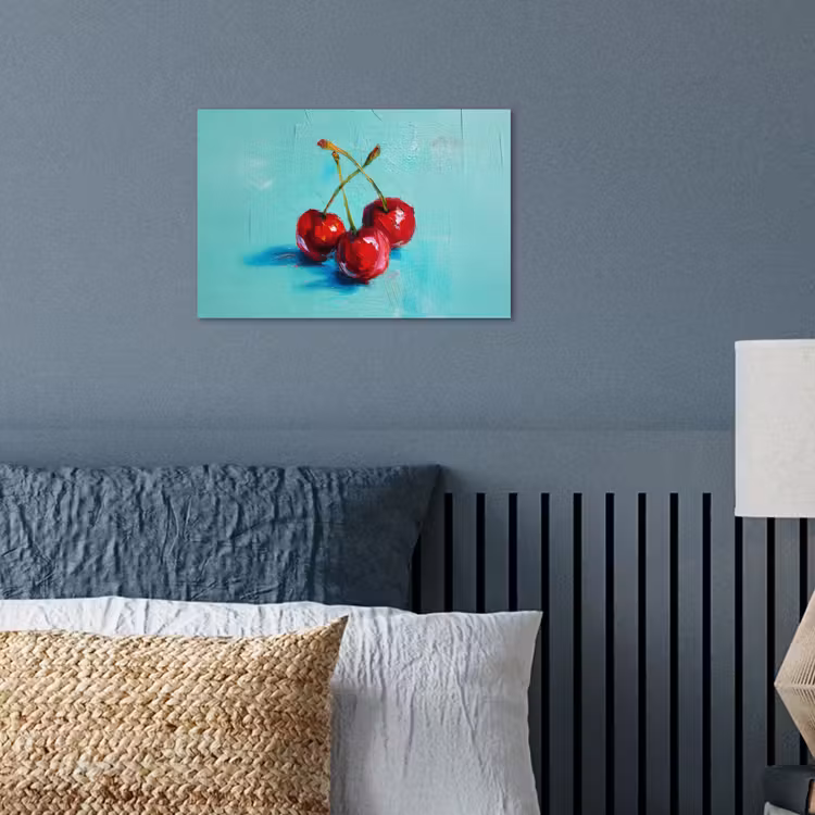 Poster - Kersen - Rood - Drie - Geverfd — 3