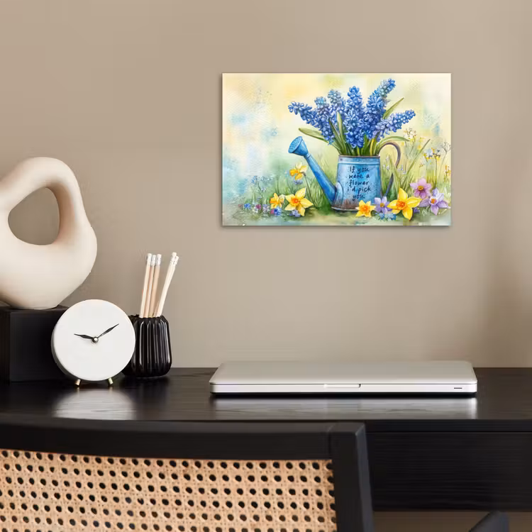 Poster - Lavendelbloemen - Quote - Gieter — 2