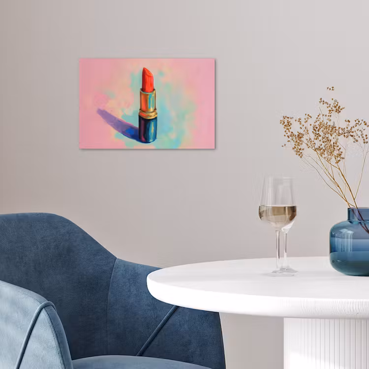 Poster - Lippenstift - Rood - Penseelstreken — 4