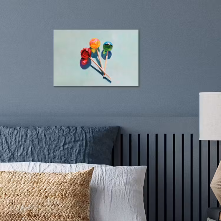 Poster - Lollys - Schaduw - Drie - Blauw — 3