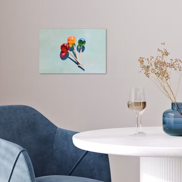Poster - Lollys - Schaduw - Drie - Blauw — 4