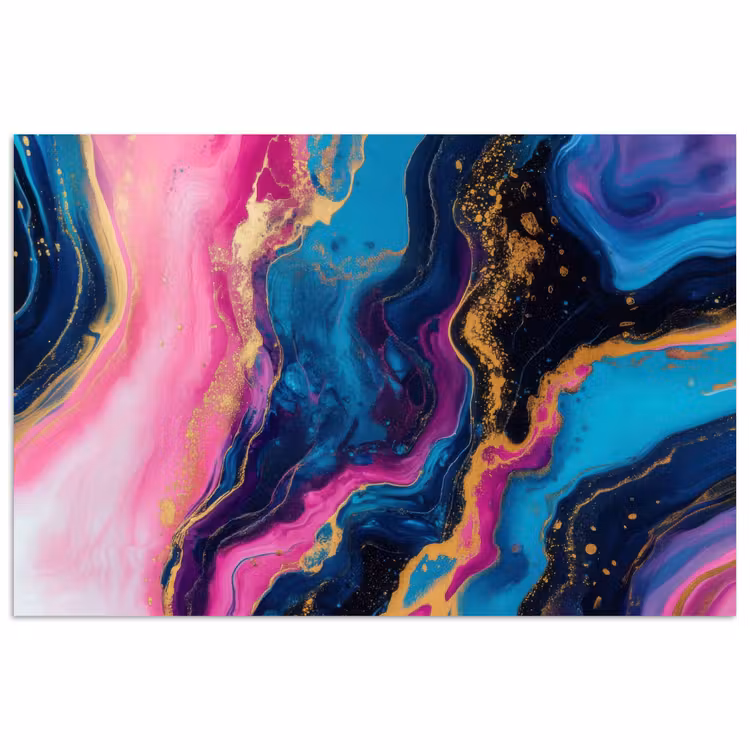 Poster - Marmer - Modern - Goud — 1