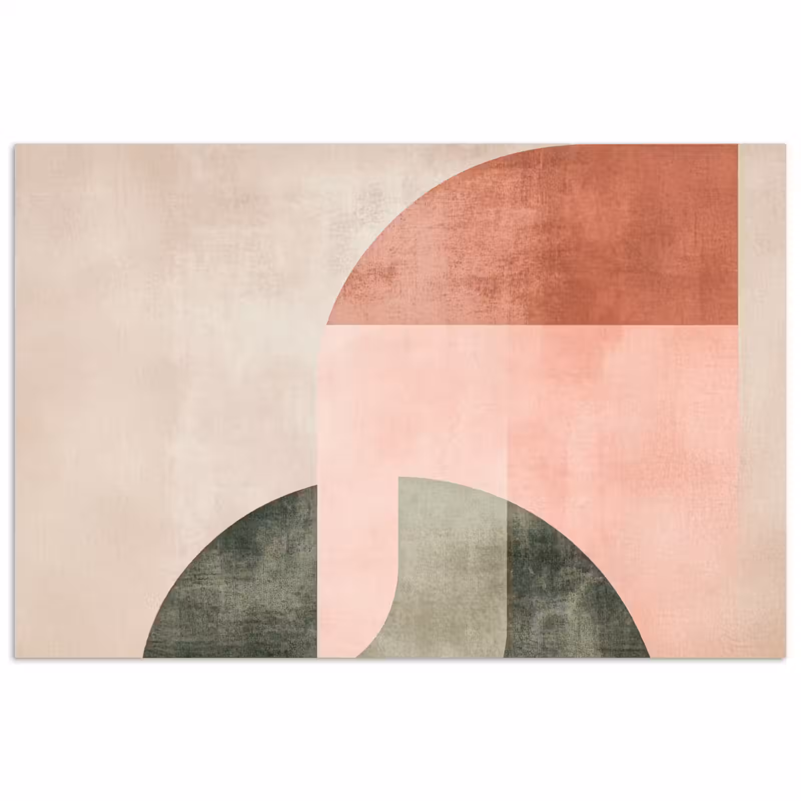 Poster - Cirkel - Abstract - Roze — 1