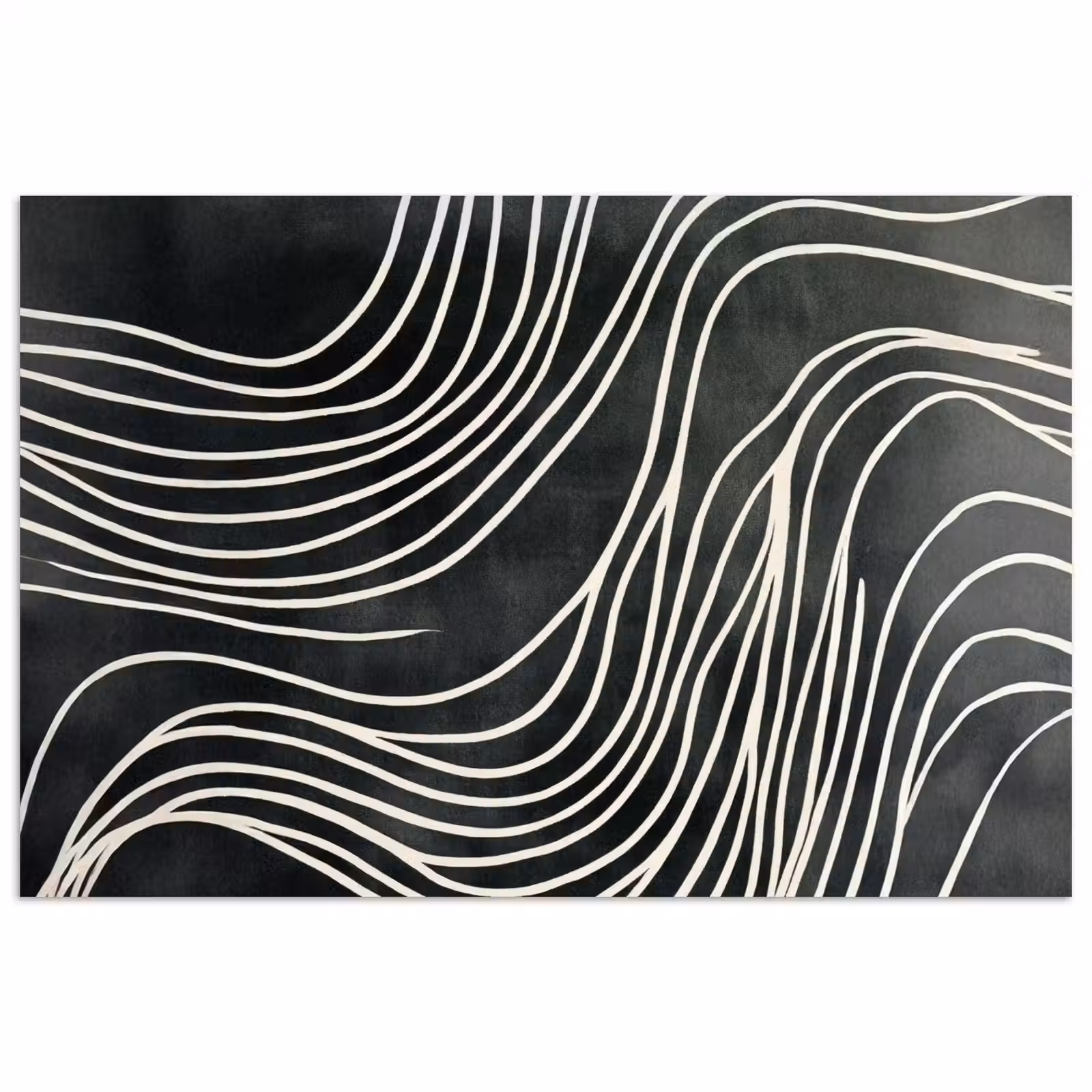 Poster - Lijnen - Patroon - Abstract - Wit — 1