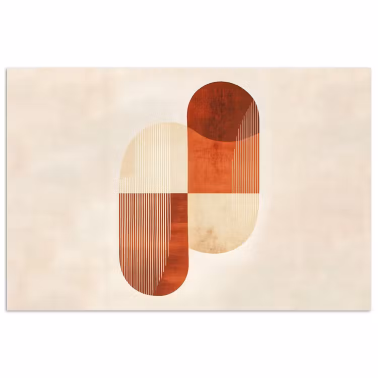 Poster - Bogen - Beige - Vormen — 1