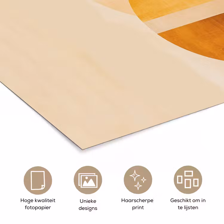 Poster - Cirkels - Geel - Minimalistisch — 5