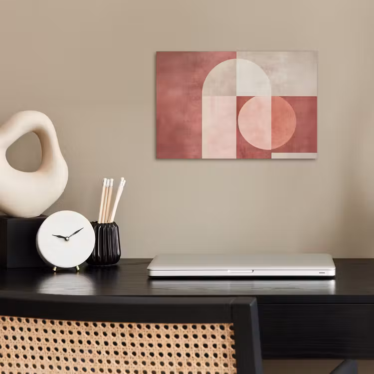 Poster - Figuren - Abstract - Roze — 2