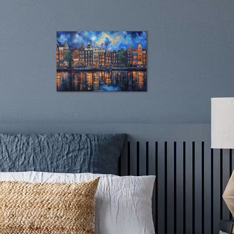 Poster - Grachten Amsterdam - Huizen - Stad - Kleurrijk — 3