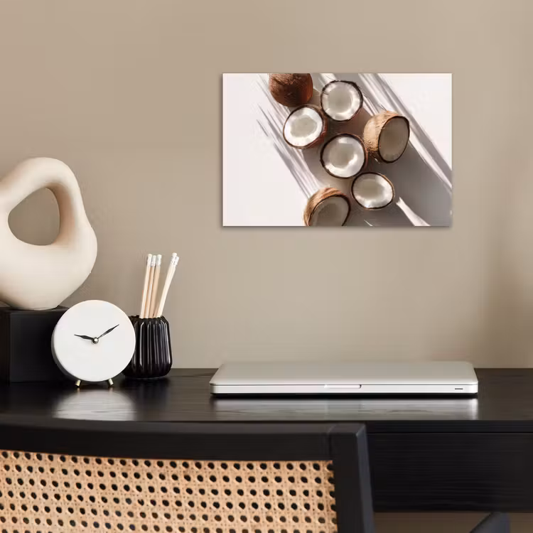 Poster - Kokosnoten - Bruin - Shaduw — 2