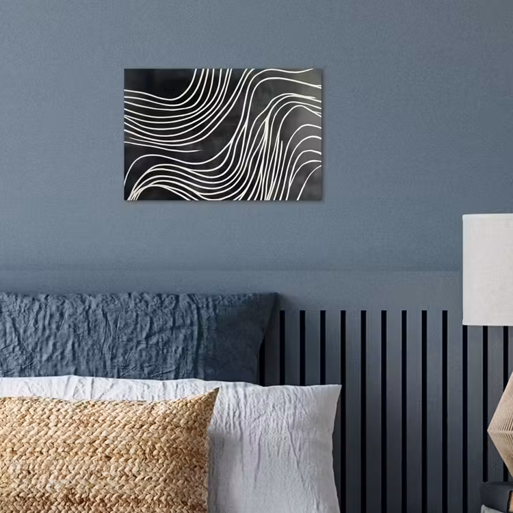 Poster - Lijnen - Patroon - Abstract - Wit — 3