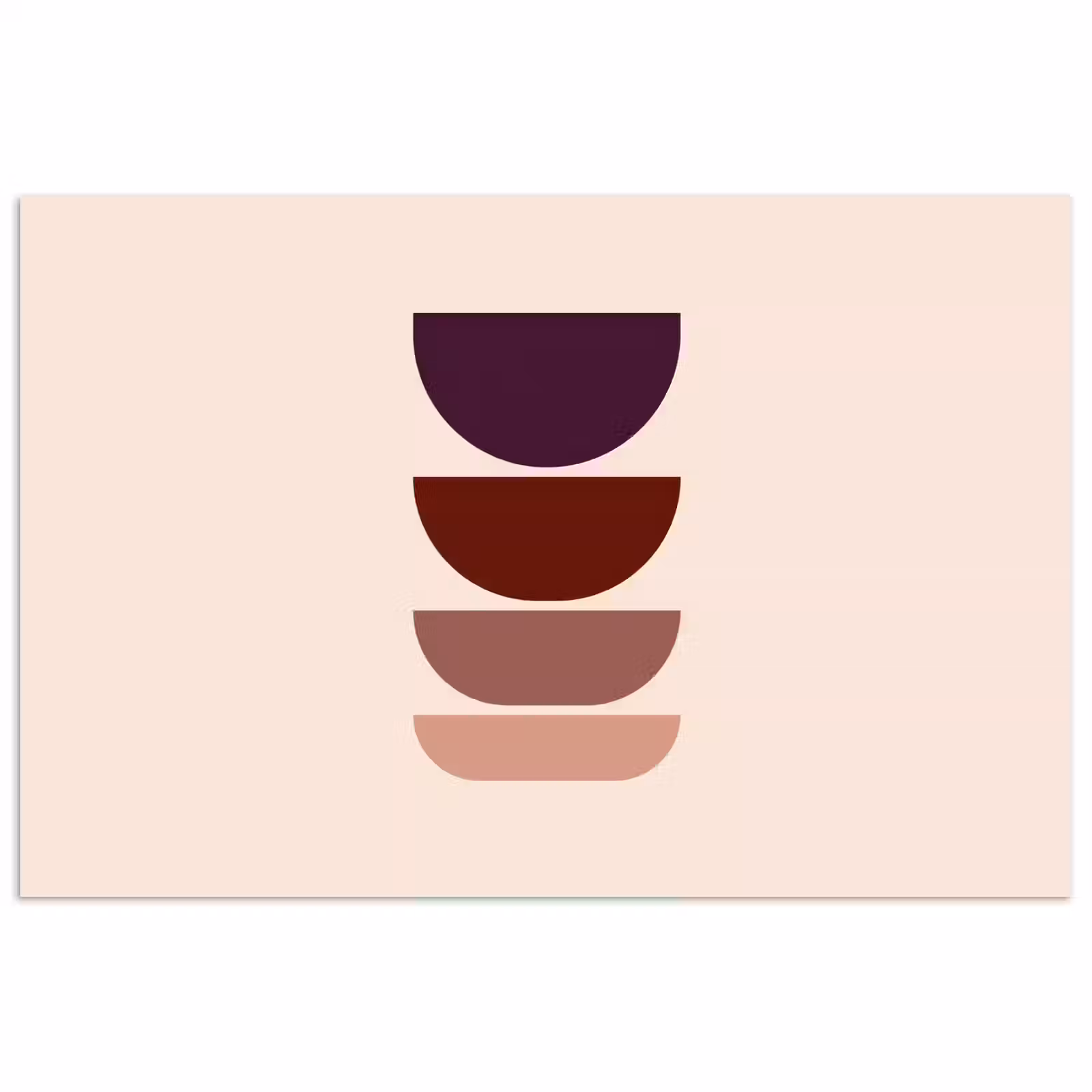 Poster - Harmonieus - Symmetrisch - Rood — 1
