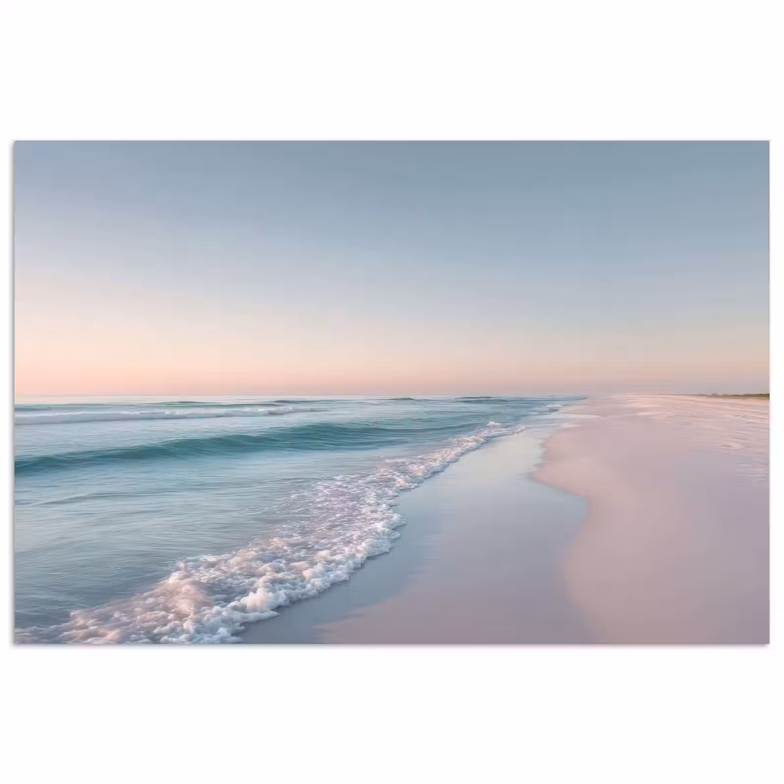 Poster - Kustlijn - Pastel - water — 1