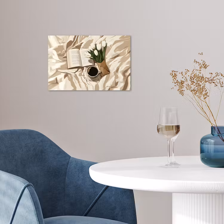 Poster - Boek - Illustratie - Tulpen - Koffie — 4