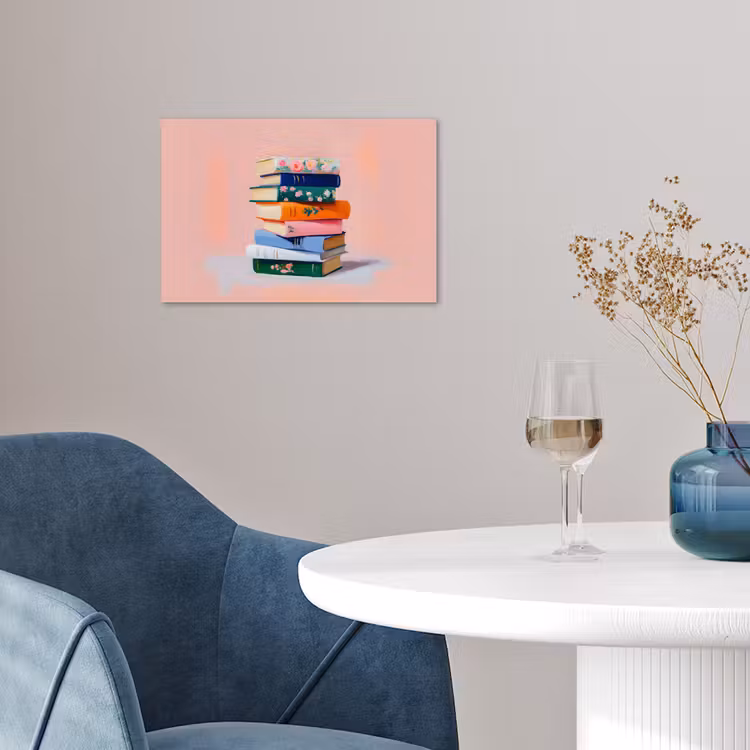 Poster - Boeken - Stapel - Kleurrijk — 4