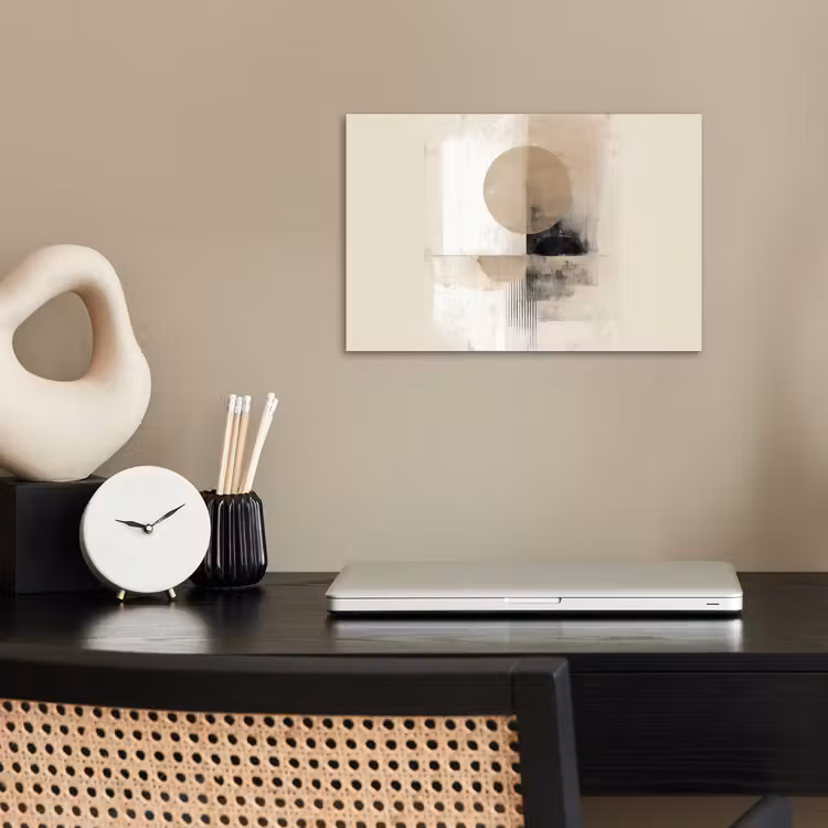Poster - Cirkel - Compositie - Diepte - Beige — 2