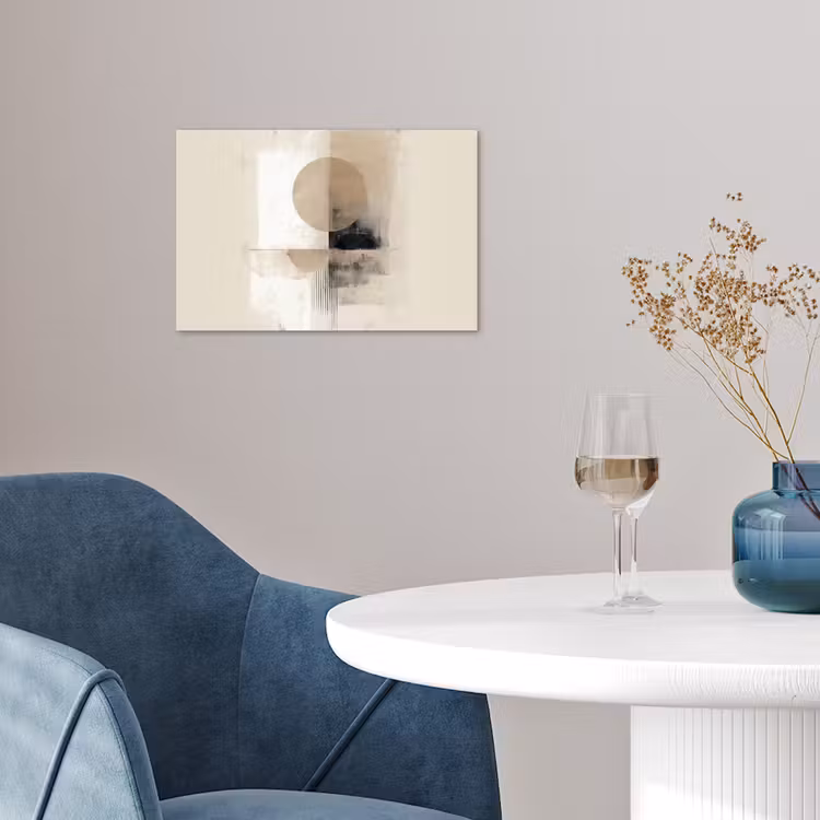 Poster - Cirkel - Compositie - Diepte - Beige — 4