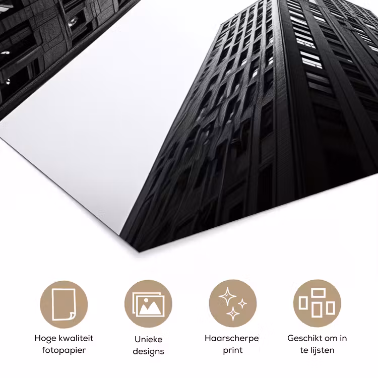 Poster - Gebouwen - Lucht - Zwart — 5