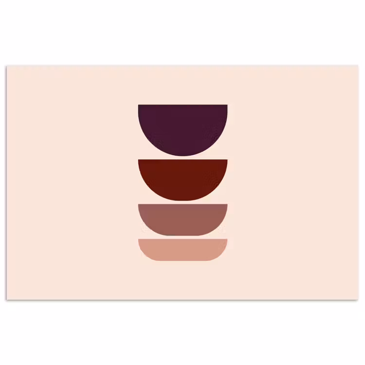 Poster - Harmonieus - Symmetrisch - Rood — 1