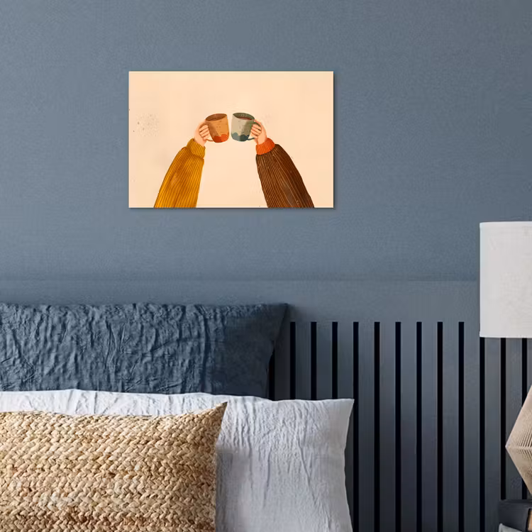 Poster - Illustratie - Mokken - Proosten - Bruin — 3