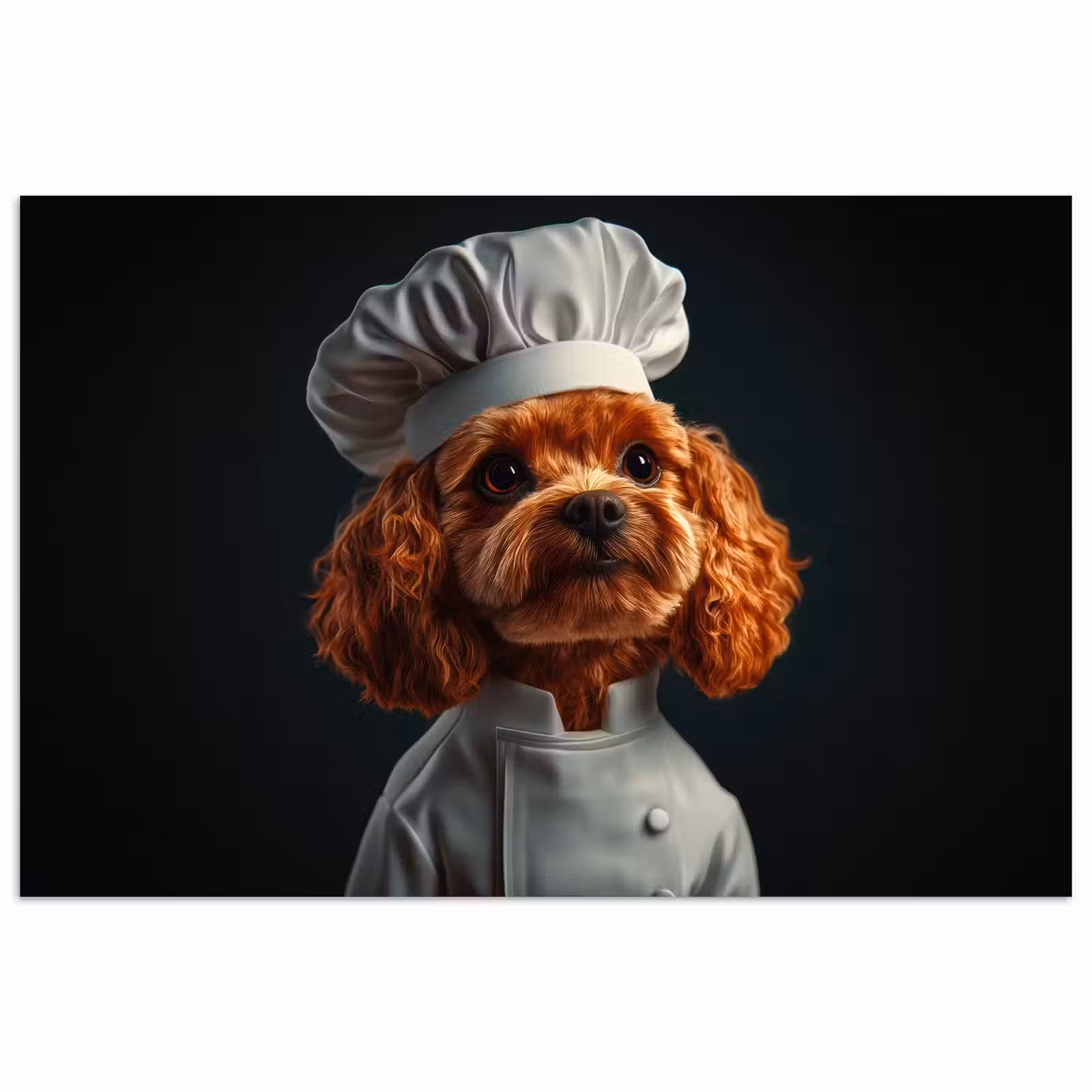 Poster - Bruin - Kok - Hondje — 1