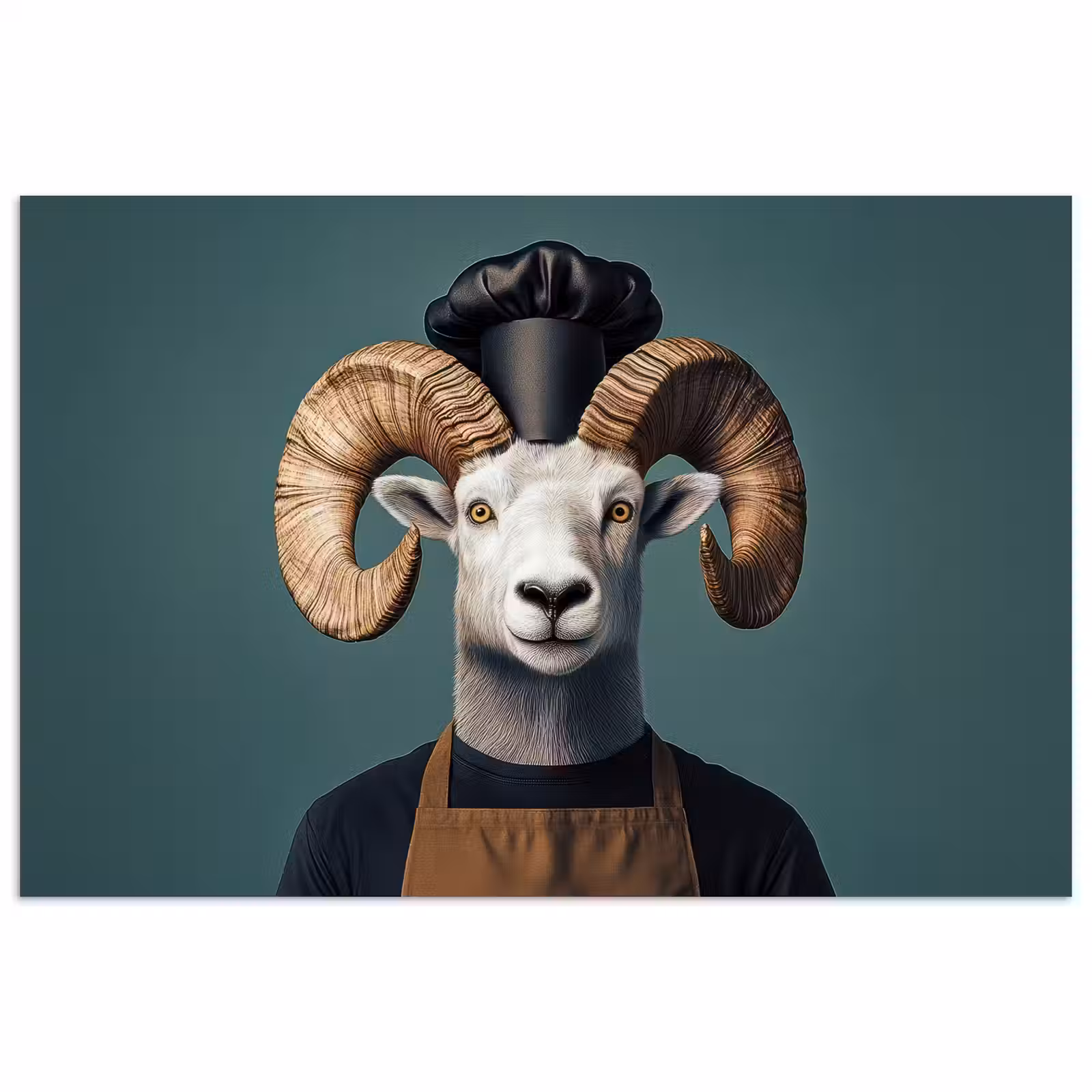 Poster - Geit - Hoorns - Kokskleding — 1