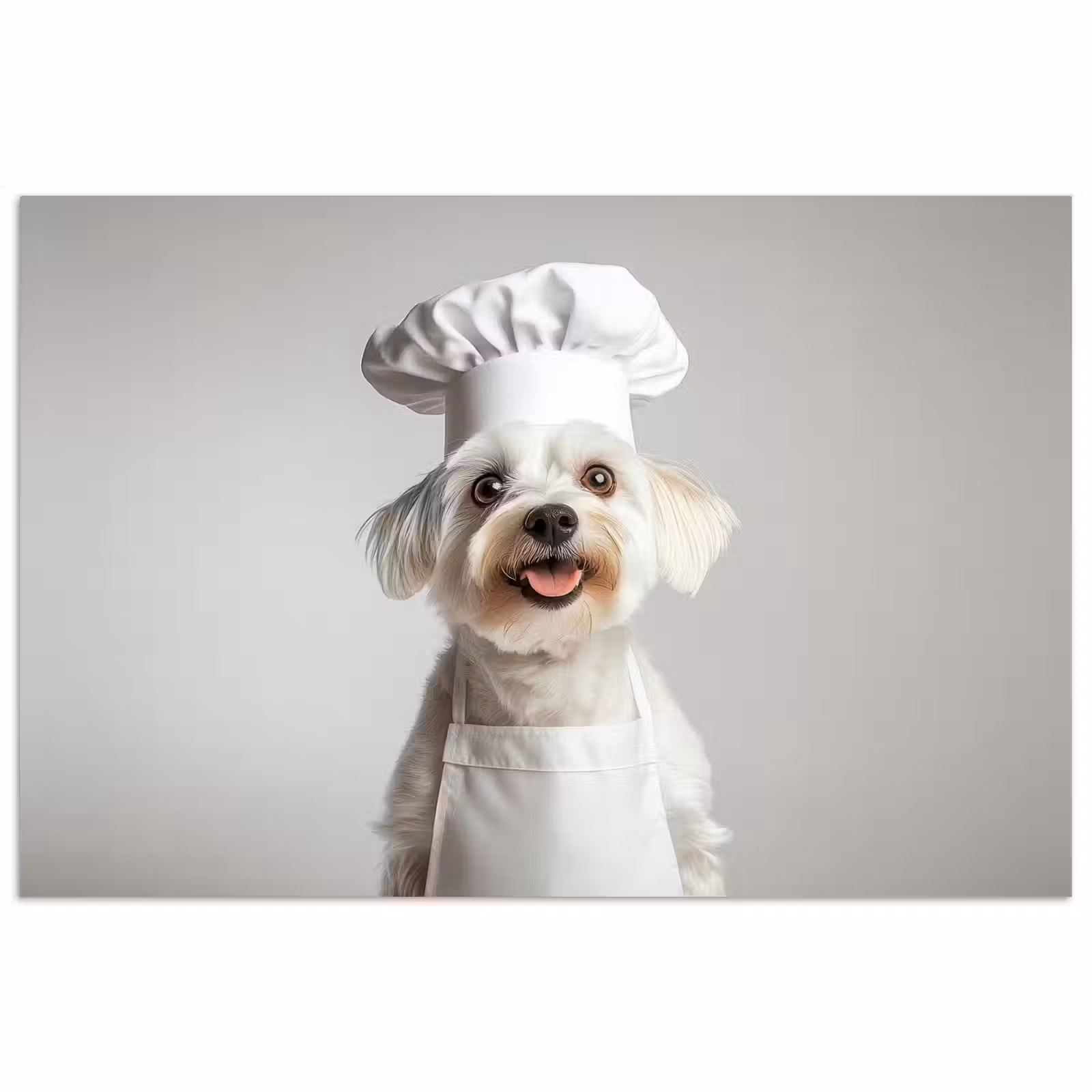 Poster - Hond - Wit - Kok — 1