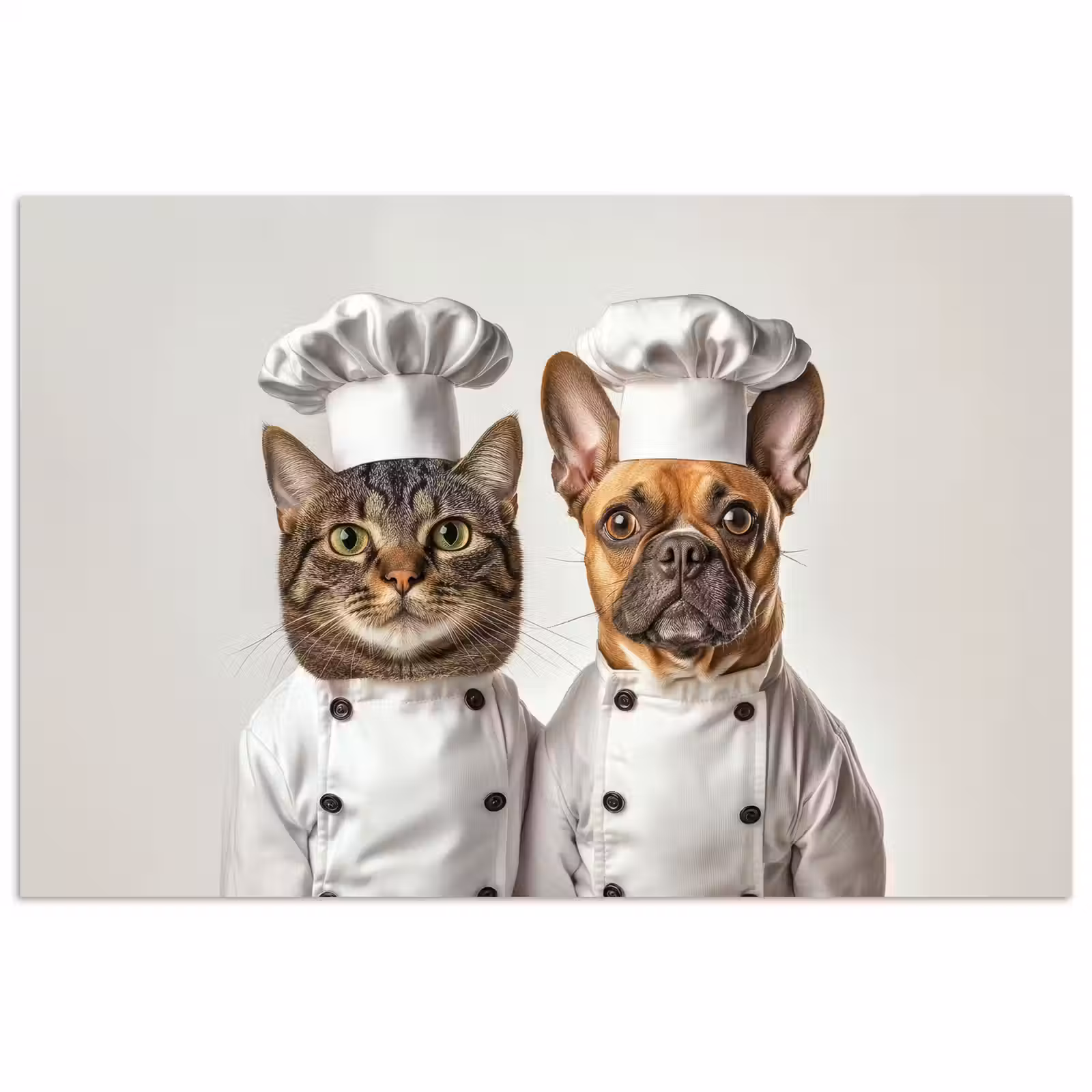 Poster - Kat - Hond - Kokskleding — 1