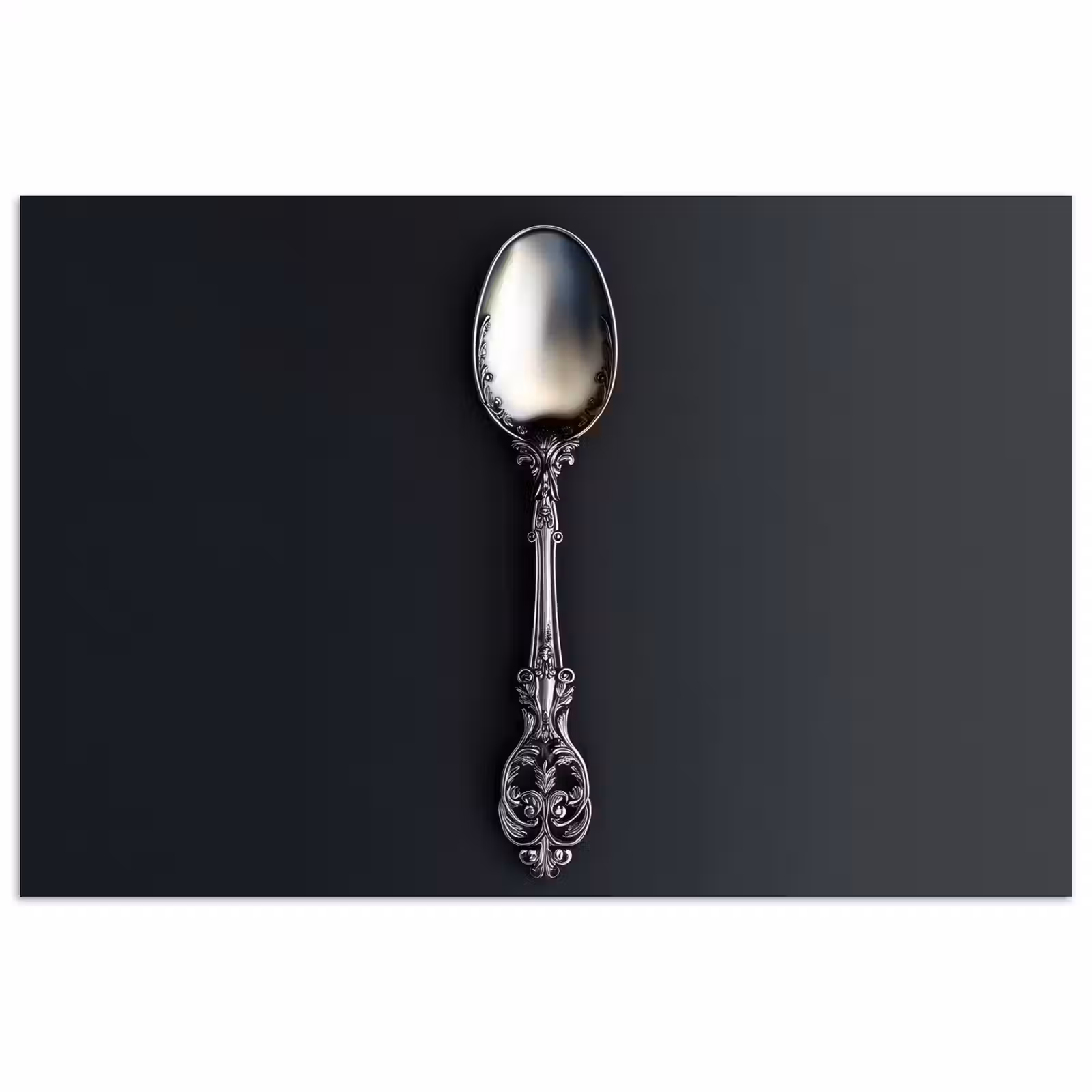 Poster - Lepel - Zilver - Metaal — 1