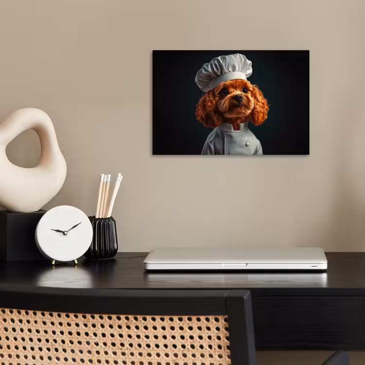 Poster - Bruin - Kok - Hondje — 2