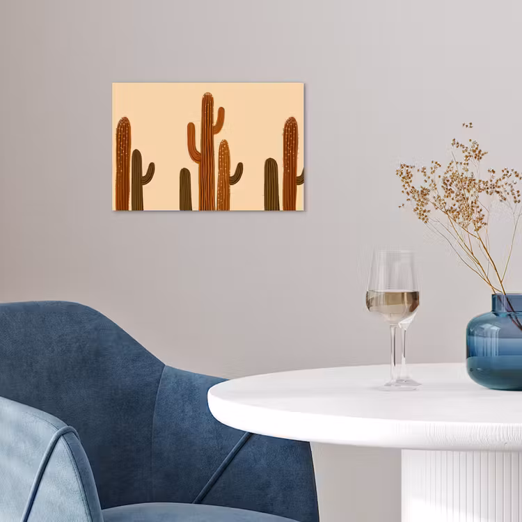 Poster - Cactus - Woestijn - Zand - Bruin — 4
