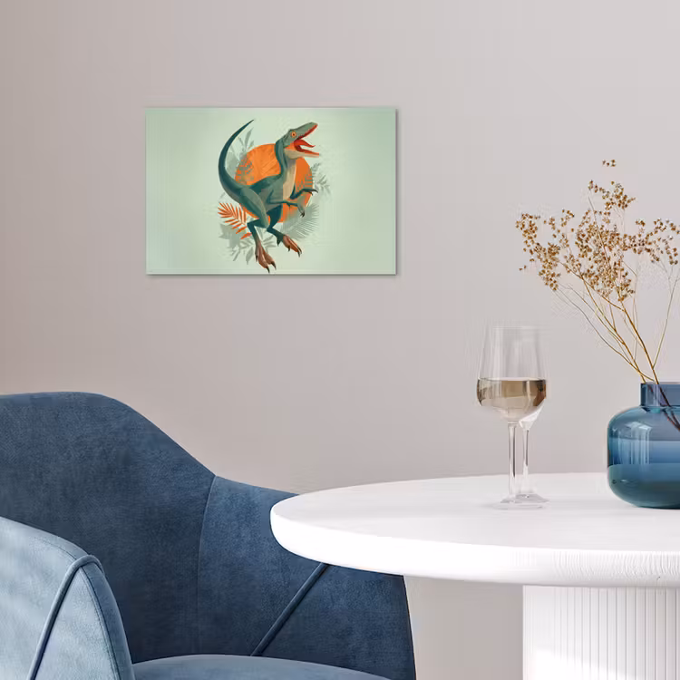 Poster - Dino - Bladeren - Grafisch - Groen — 4