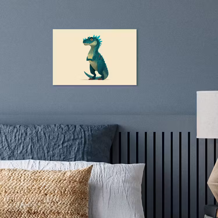 Poster - Dinosaurus - Turquoise - Stekels — 3