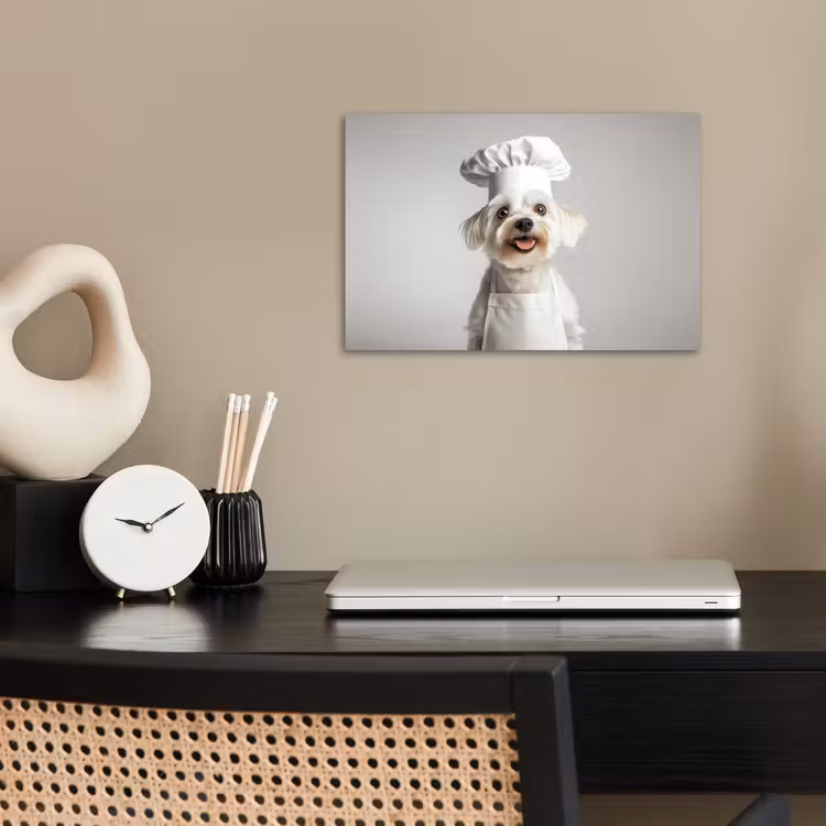 Poster - Hond - Wit - Kok — 2