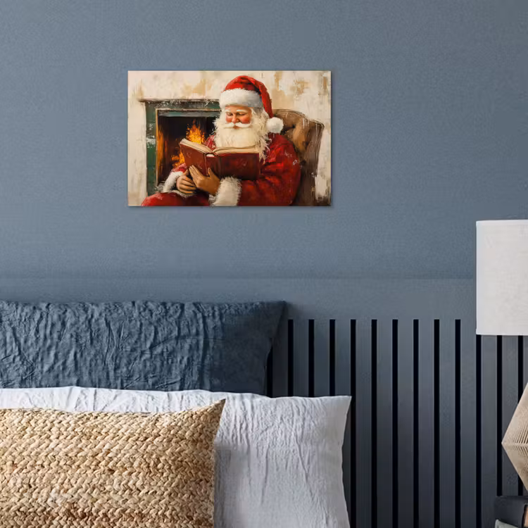 Poster - Kerst - Kerstman - Winter - Open Haard — 3