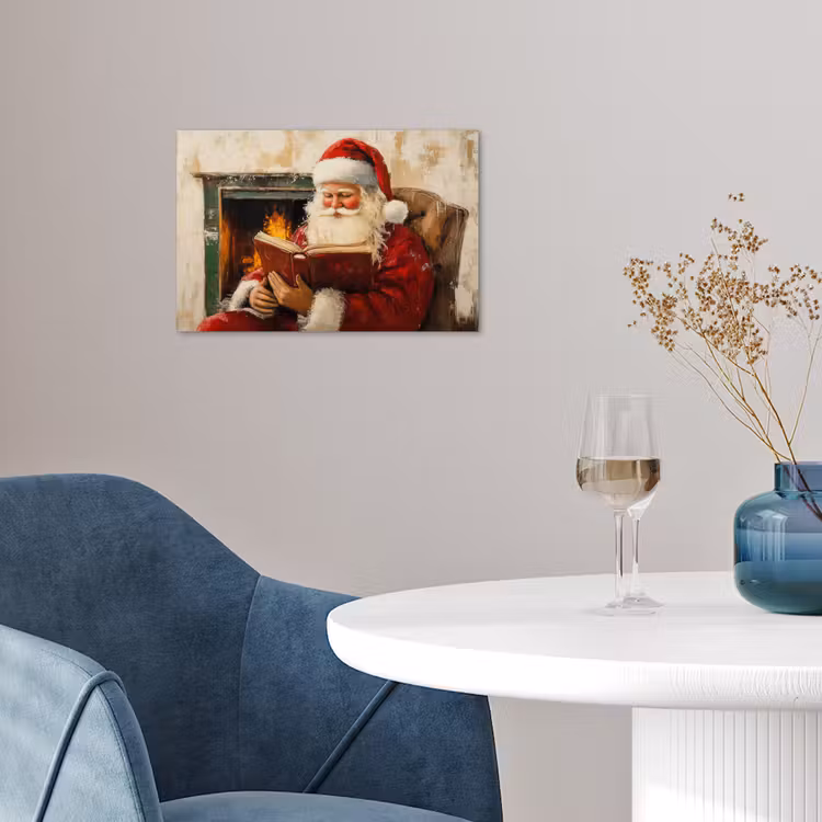 Poster - Kerst - Kerstman - Winter - Open Haard — 4