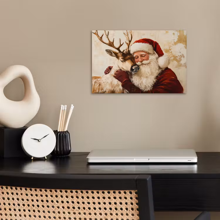 Poster - Kerstman - Rendier - Kerst - Christmas — 2