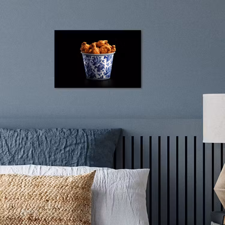 Poster - Kip - Bucket - Delfts blauw - Lekker — 3
