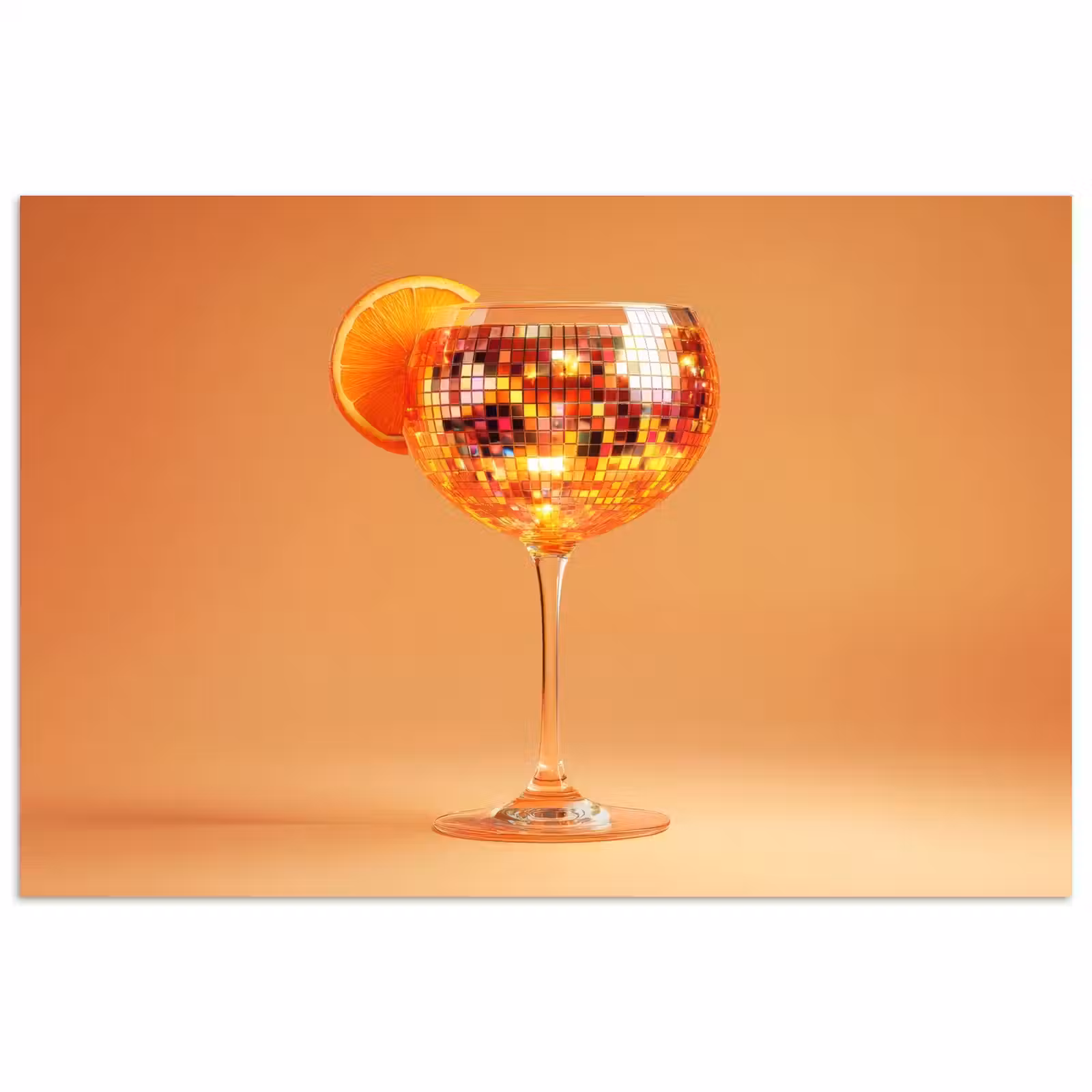 Poster - Drank - Oranje - Glitter - Disco — 1
