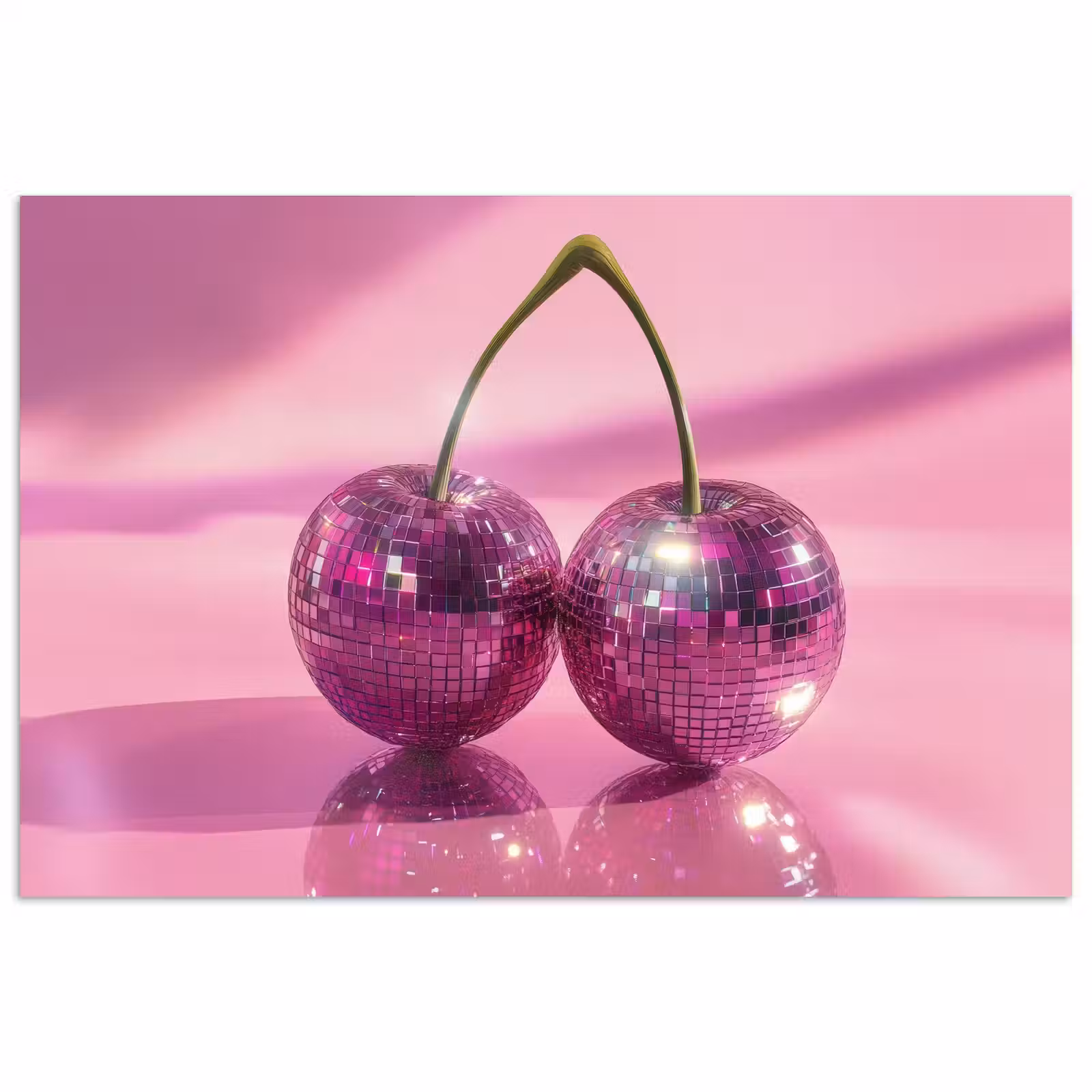 Poster - Glitter - Discobol - Roze - Kersen — 1