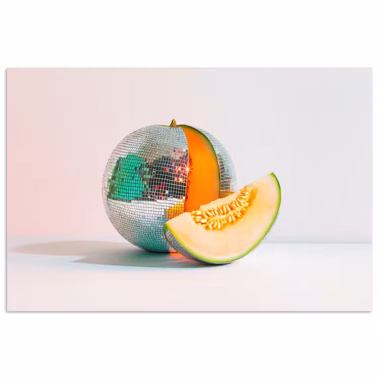 Poster - Disco - Discobal - Meloen - Pastel — 1