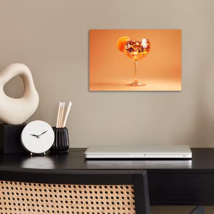Poster - Drank - Oranje - Glitter - Disco — 2