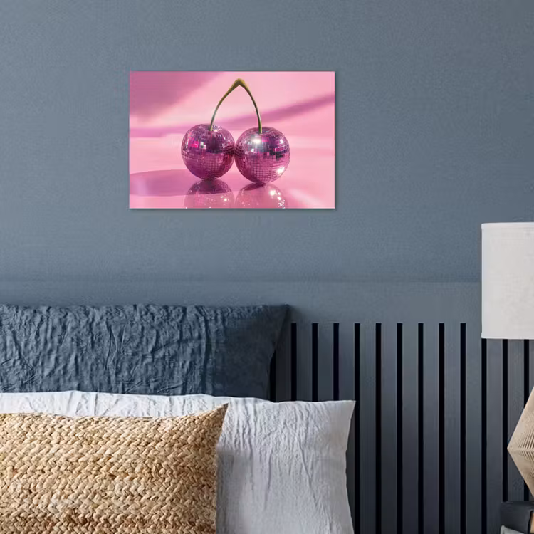 Poster - Glitter - Discobol - Roze - Kersen — 3