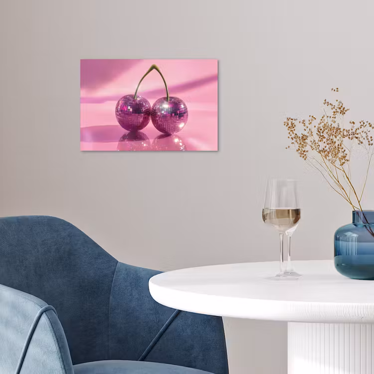 Poster - Glitter - Discobol - Roze - Kersen — 4