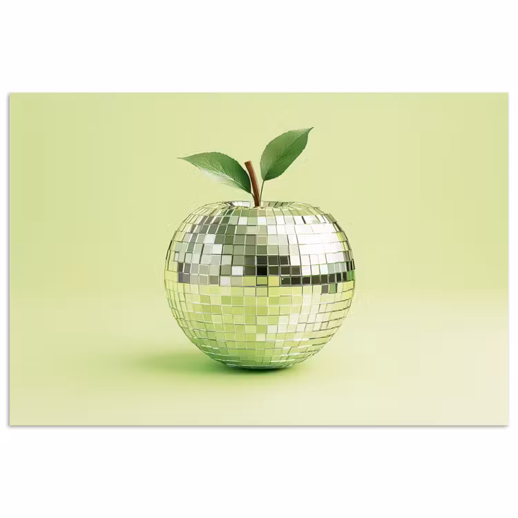 Poster - Groen - Disco - Decoratie - Appel — 1