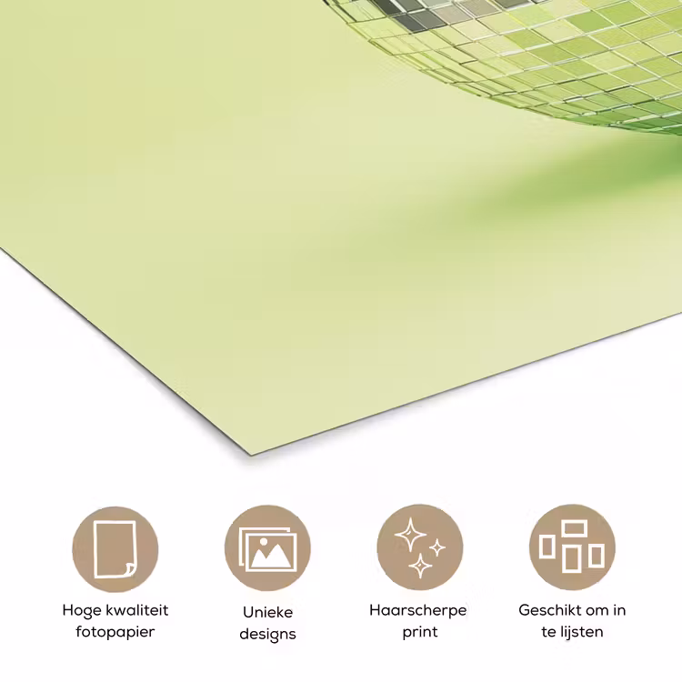 Poster - Groen - Disco - Decoratie - Appel — 5