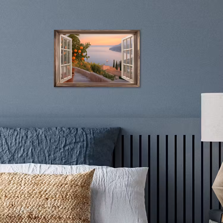 Poster - Doorkijk - Uitzicht - Meer - Landschap — 3